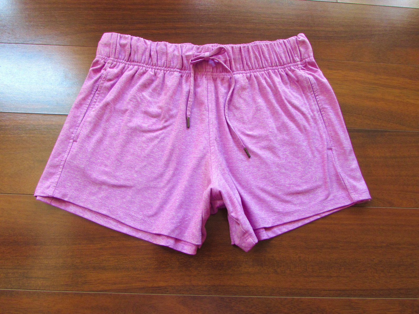 ATHELTIC WORKS ~ Size M ~ Candy Pink! Drawstring Wide Leg Shorts w/Pockets! a20
