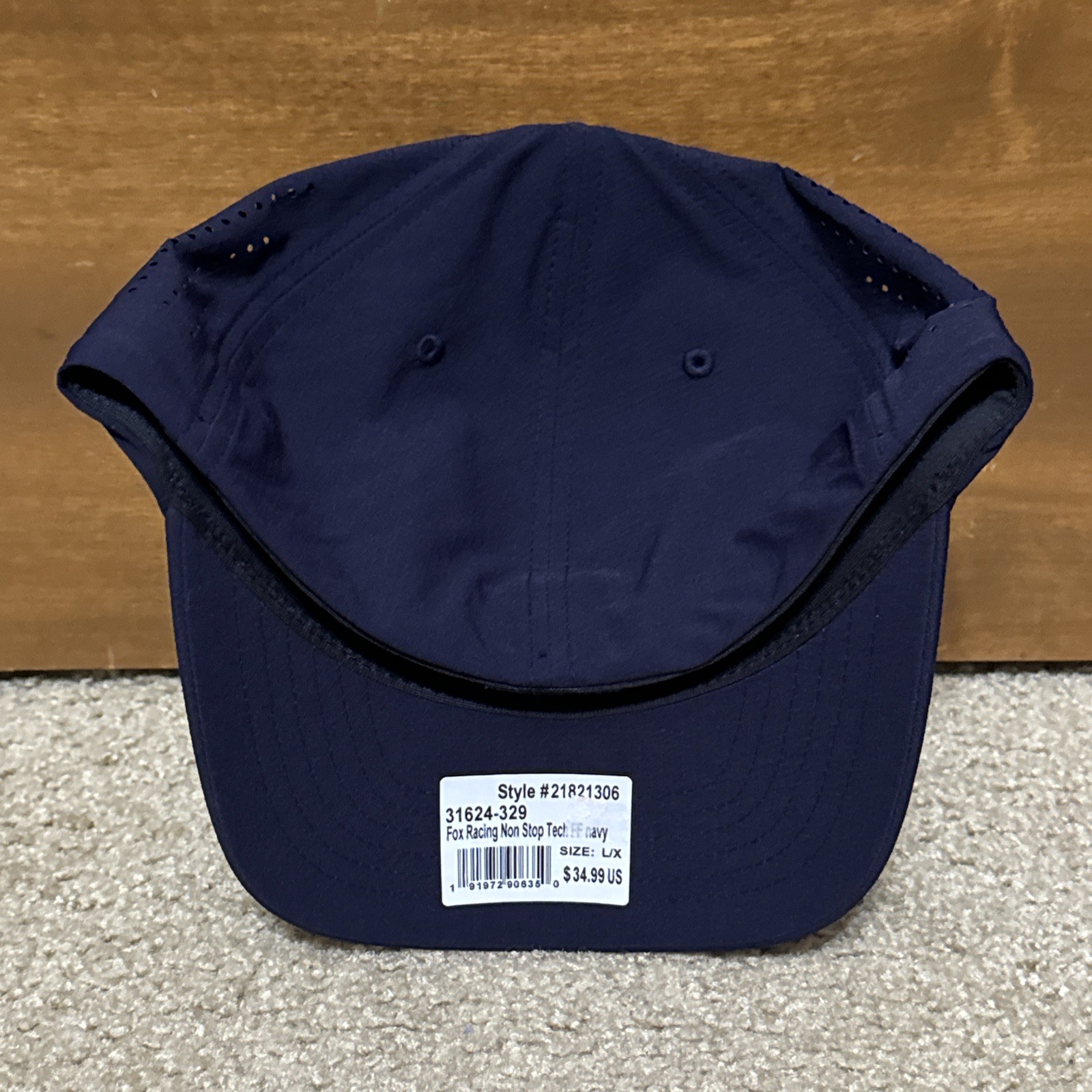 Fox Racing Honda Non Stop Tech Flexfit Midnight Navy Hat Cap Men’s Size L/XL