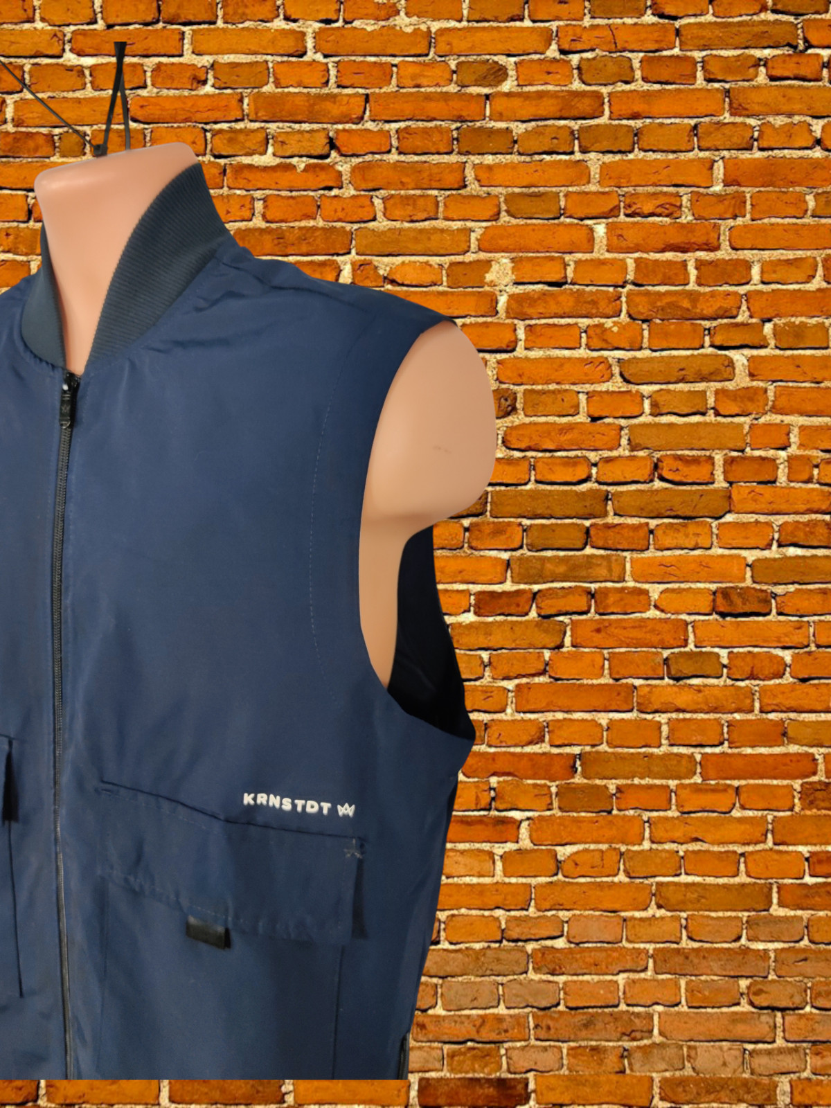 MENS KRONSTADT SIZE UK SMALL NAVY BLUE LIGHT PADDED GILET BODYWARMER JACKET COAT