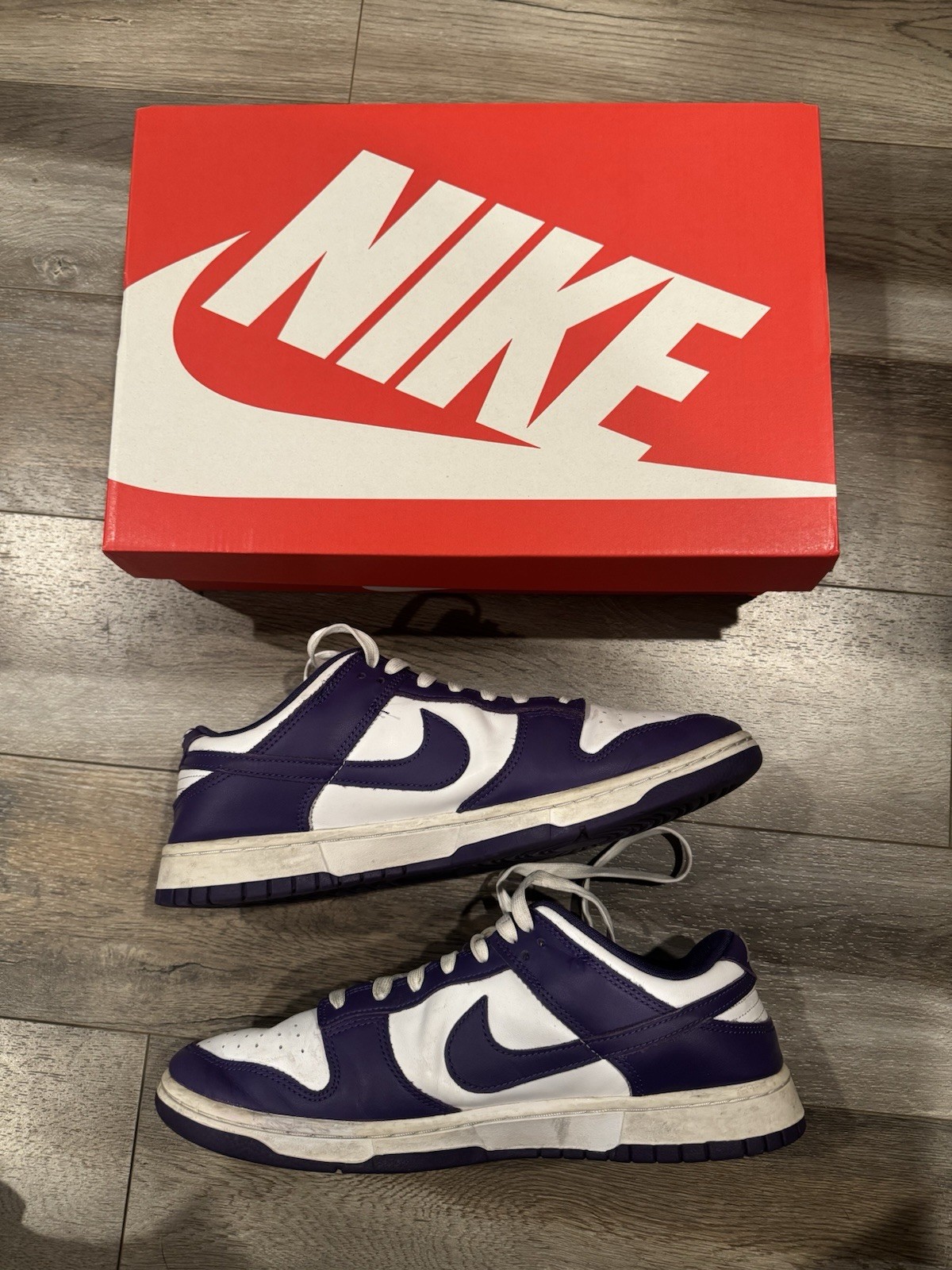 Mens’s size 11.5 Nike Dunk Low Championship Court Purple