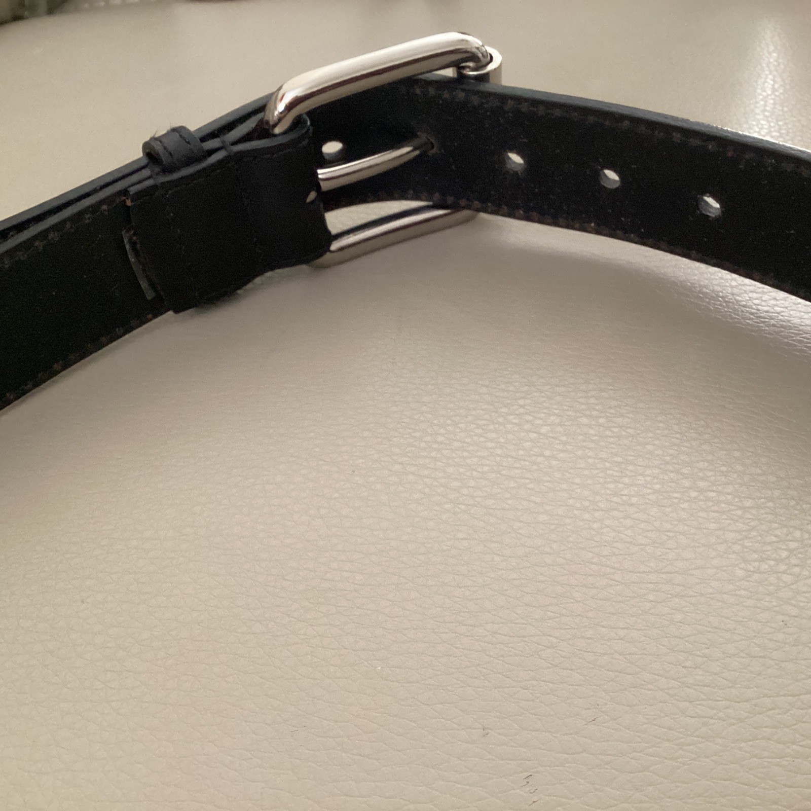 Michael Kors Black Leather Belt Style #554581 Medium 41 Inches Long VG Condition