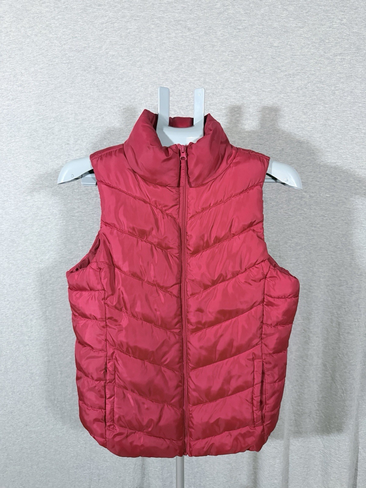 So Authentic American Heritage Womens Size M Heritage Red Puffer Vest Zip Up