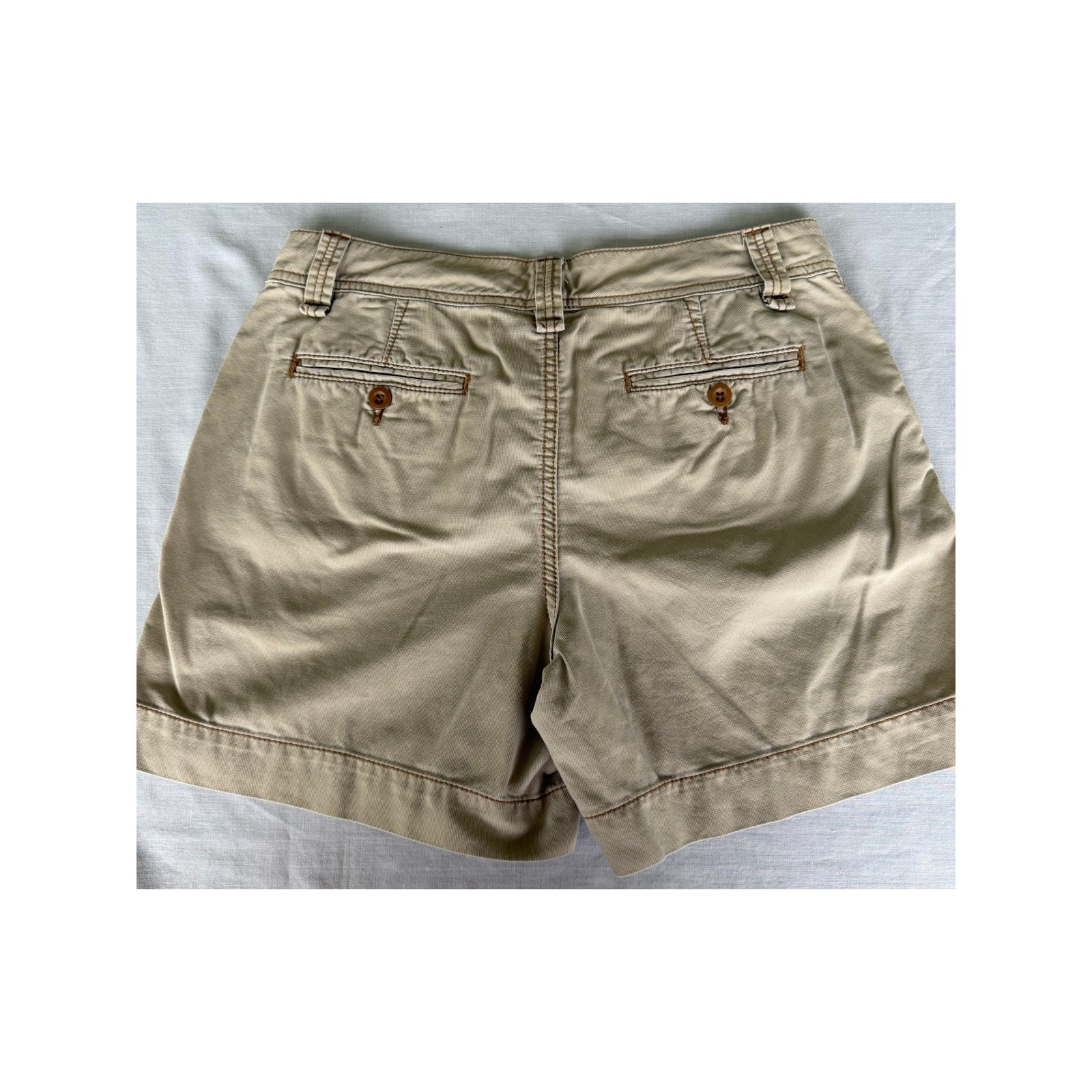 Preppy Coastal Polo Jeans Company Ralph Lauren 100%Cotton Khaki Utility Shorts 4