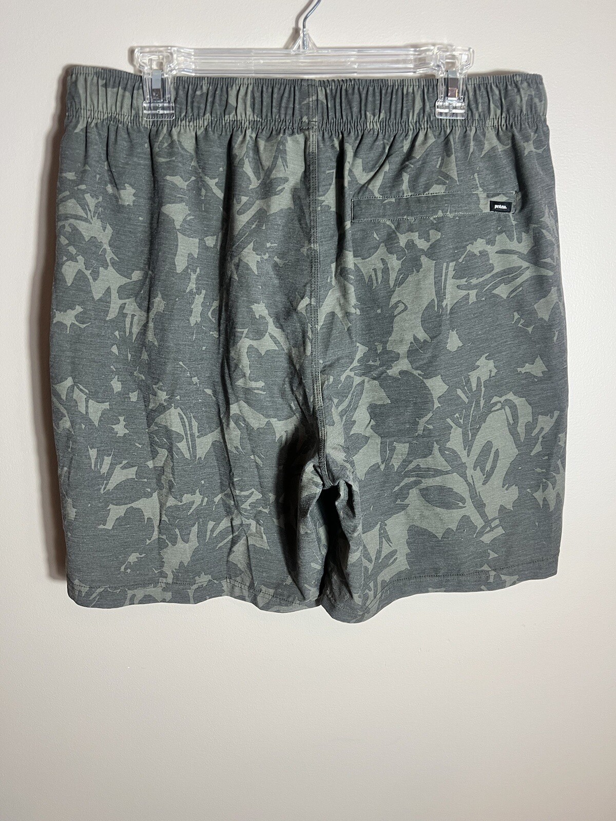 Prana Mens Mojo Hybrid Unlined Hiking Hiking Short Palm Print XL