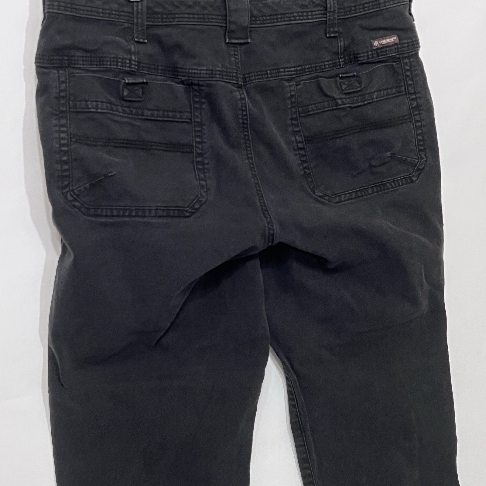 Legendary Outfitters Canvas Outdoor Carpenter Utility Pants Black Stretch 40X30