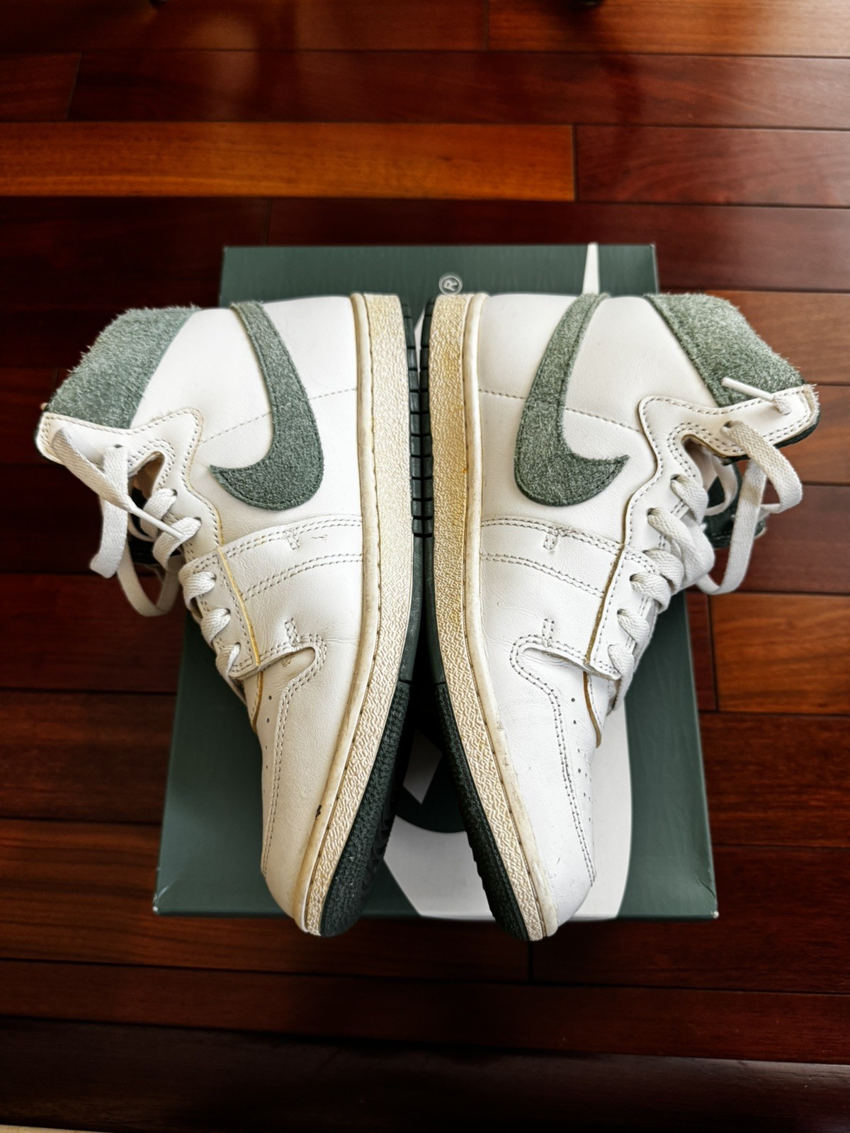 Nike Jordan A Ma Maniere Air Ship PE SP Men Size 9 Summit White Green FQ2942 100