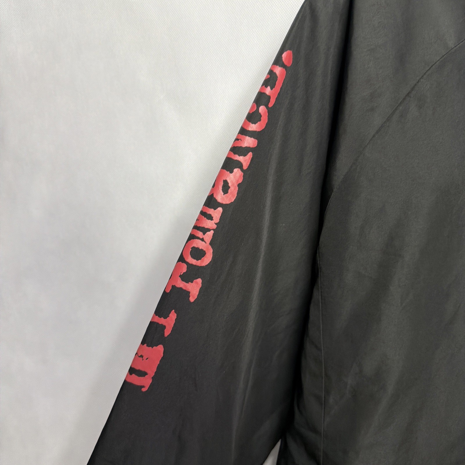 My Chemical Romance Windbreaker Jacket L Black Lightweight 2017 1/2 Zip Pullover
