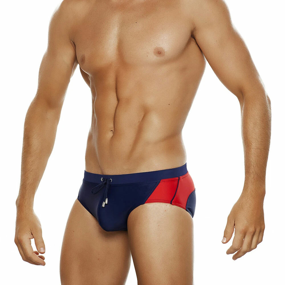 Men’s Racing Stripes Beach Resorts | Swim Briefs | Cruise | Vacation | Swimsuit