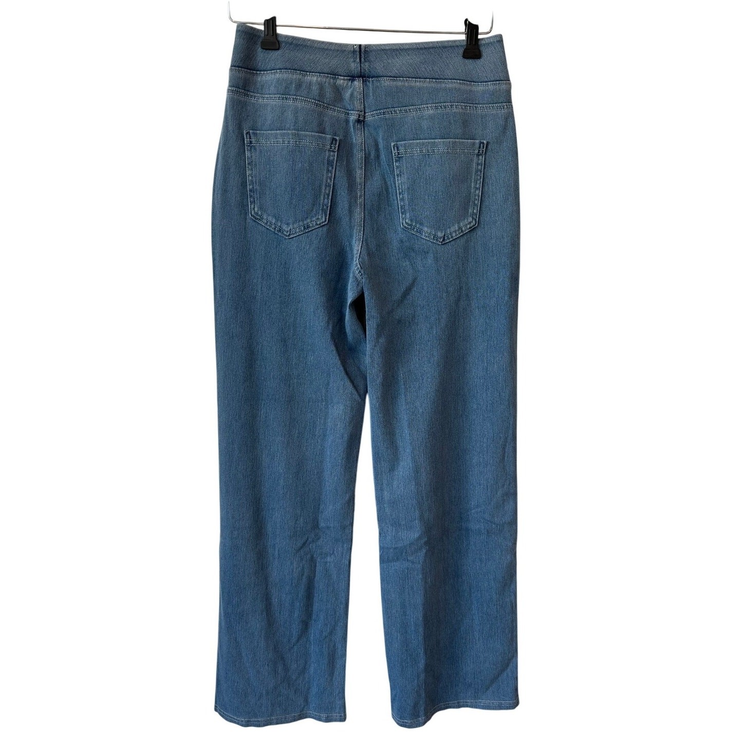 NWT Halara Flex Denim High Waist Pull-On Straight Leg Jeans Lt. Blue Medium