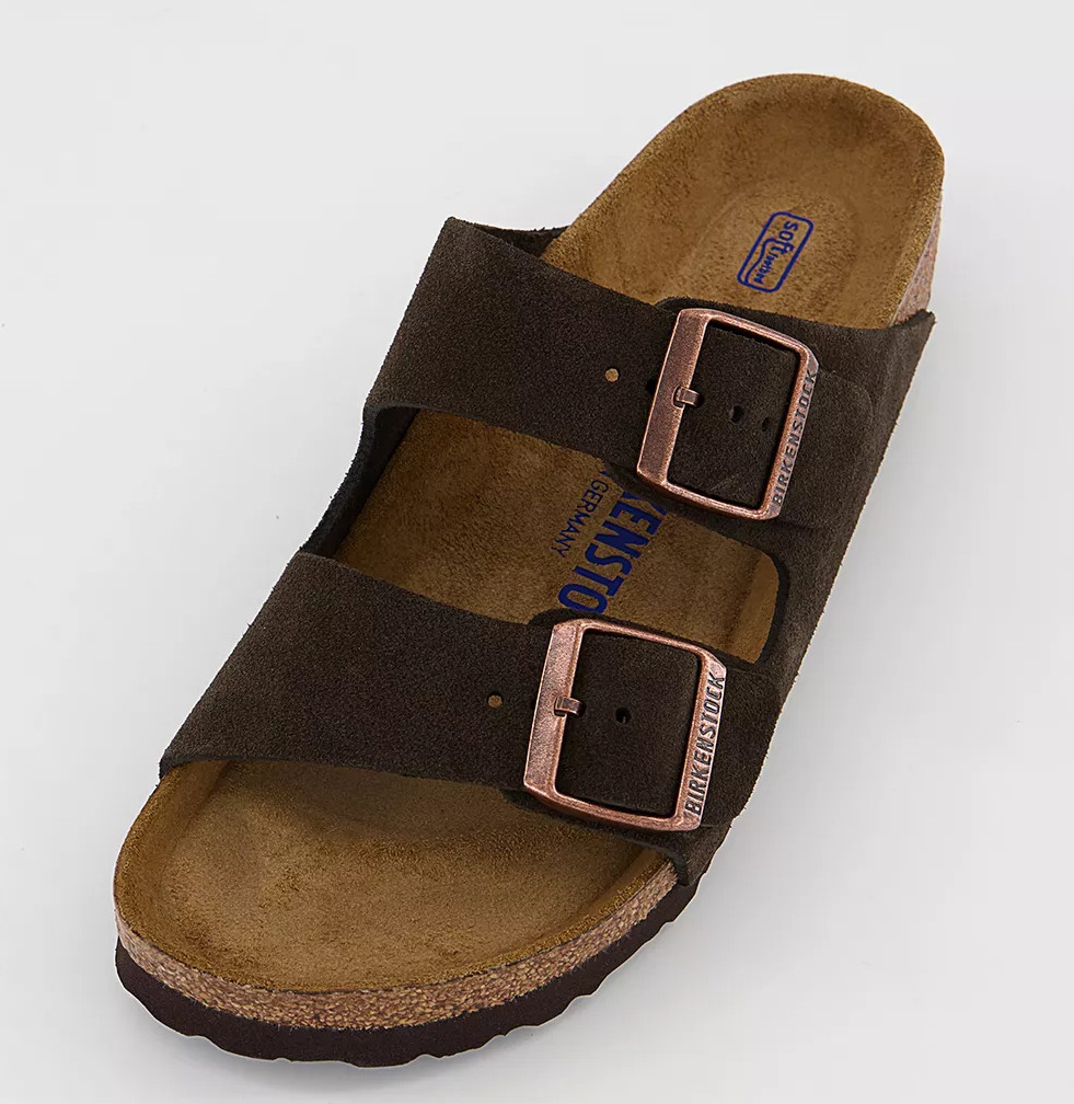 Birkenstock Arizona Mocha Suede Soft Footbed Unisex Sandals Narrow/Wide EU37-45