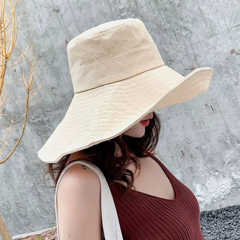 Japanese Sunshade Female Spring and Summer Sunscreen Free to Fold Big Brim Sun H