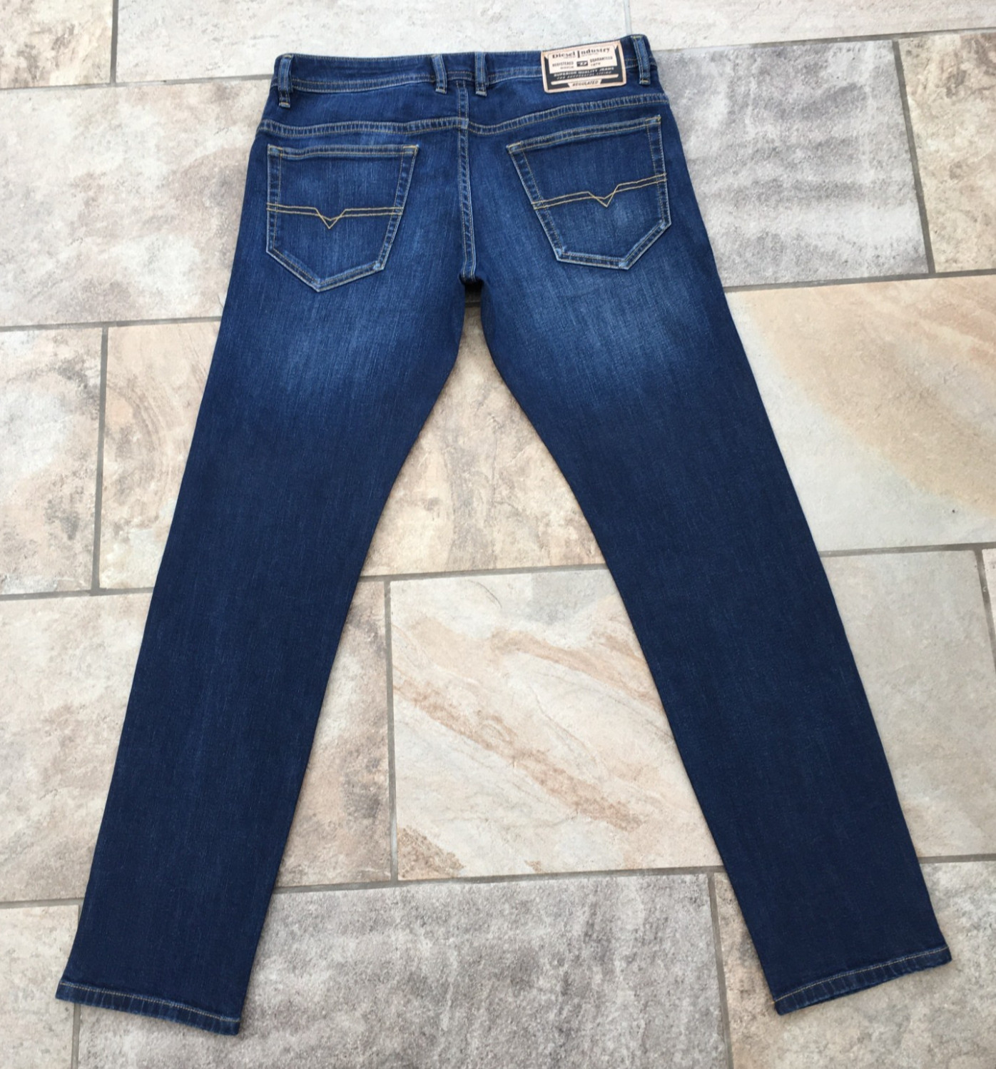 Mens Diesel THOMMER-R RB065 Slim Blue Stretch Denim Jeans – Zip Fly – W33 L32