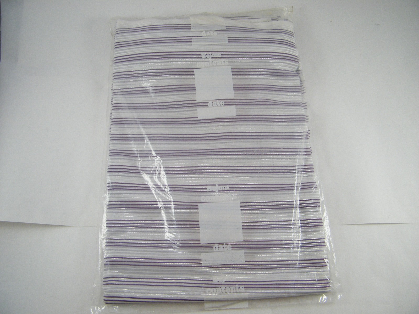 BEAUTIFUL SCREEN PRINTED POLYESTER SAREE PURPLE STRIPES