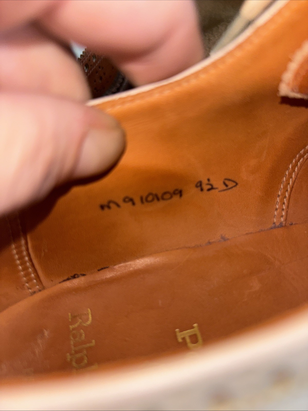 Ralph Lauren-Neiman Marcus Spectator Wing-Tip Oxford Shoes-Brown White—9-1/2B