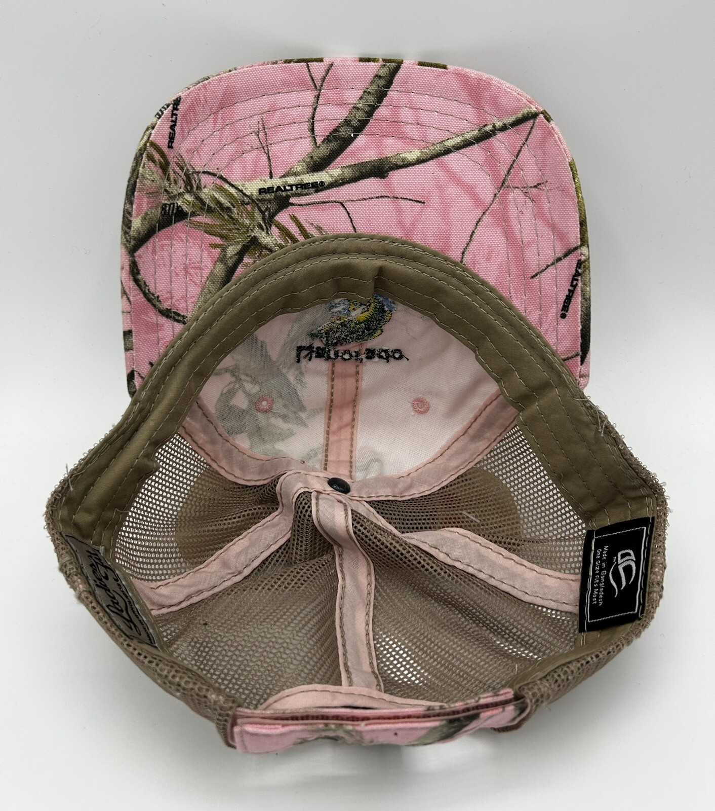 Llanorado Bait Shop Kingsland TX Cap Hat Women Pink Camo Mesh Adjustable New