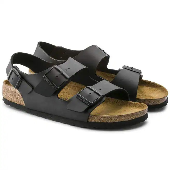 Birkenstock Milano Black Birko-Flor Unisex Slingback Sandals Size EU 37-45
