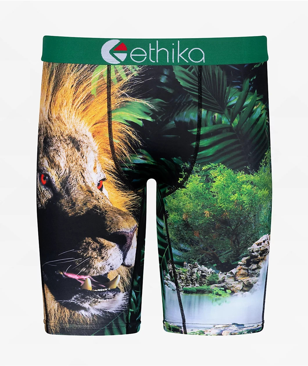 Ethika Staple Boxer Briefs KING Lion CHILLIN Green Large Underwear Brand New L