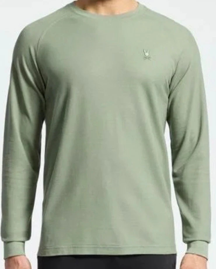Psycho Bunny Men’s Long Sleeve Taylor Pique Tee Shirt 6-L Sea Spray Embroidery
