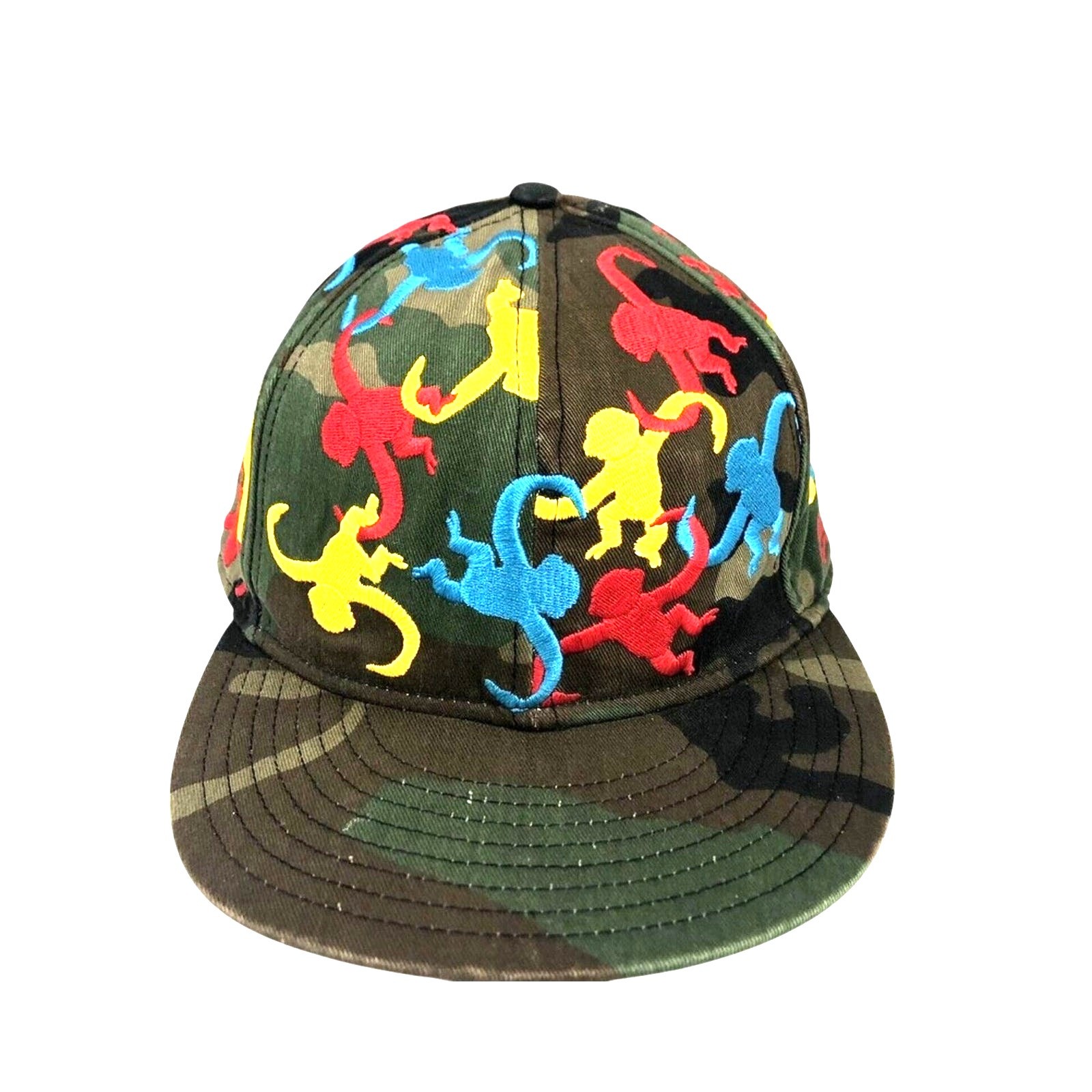 New Era Hat 7 5/8 Color Army & Colorful