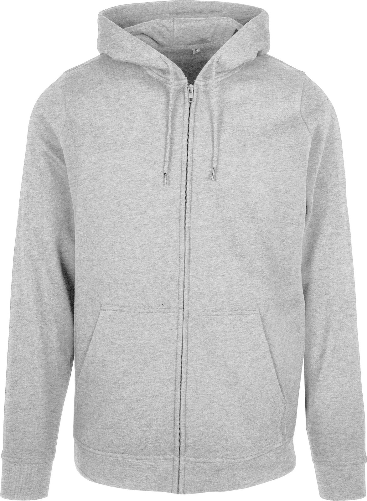 Build Your Brand Basic Basic zip hoodie – Hood, Set-in sleeve, Kangaroo pocket