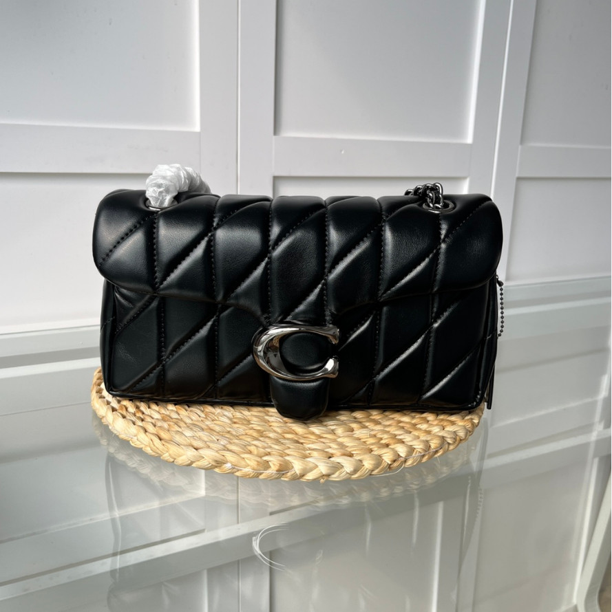 NWT Coach CP150 Black Tabby Shoulder Bag 26 Quilted Leather New Outlet Products