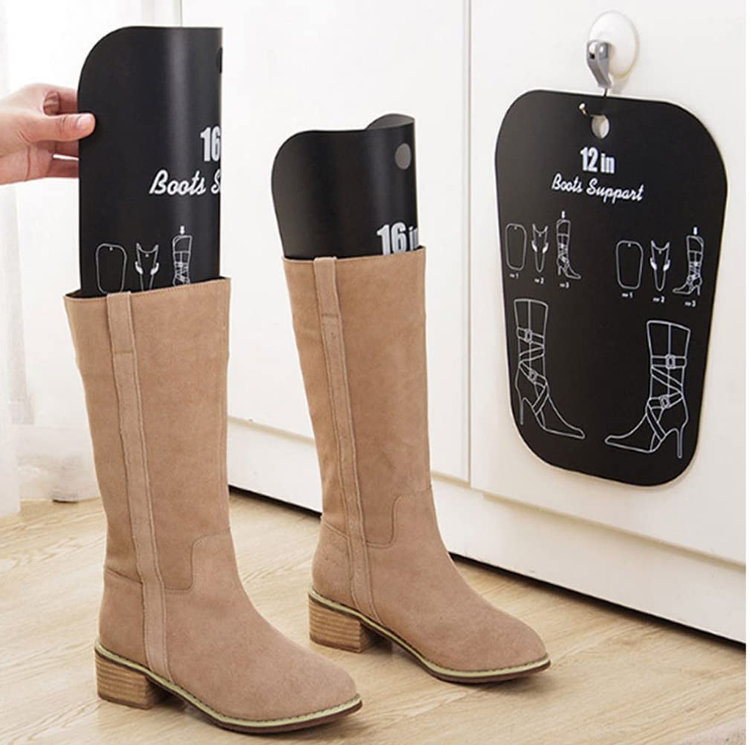 ericotry 2 Pairs 18 Inch Boot Shaper Form Inserts Breathable Boots Tall Suppo…
