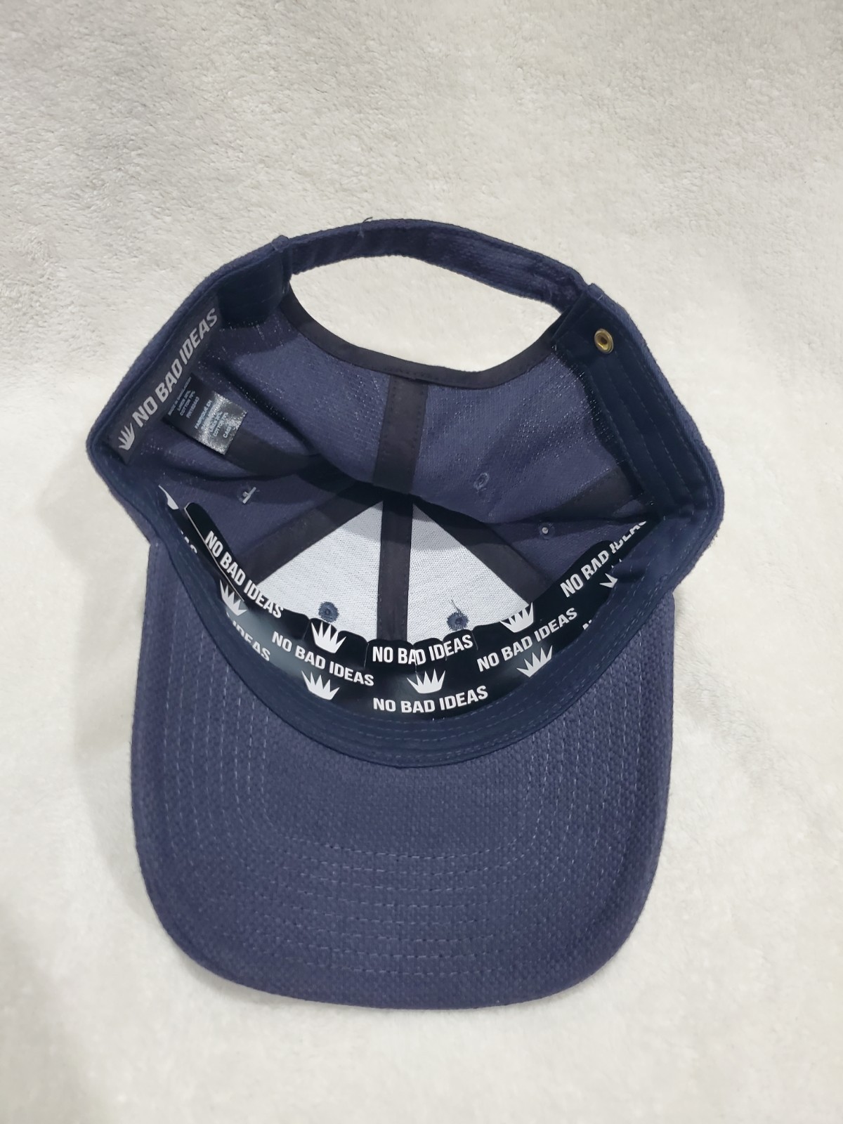 NO BAD IDEAS NBI OG CROWN 6 PANEL MENS STRAPBACK HAT BLUE NEW
