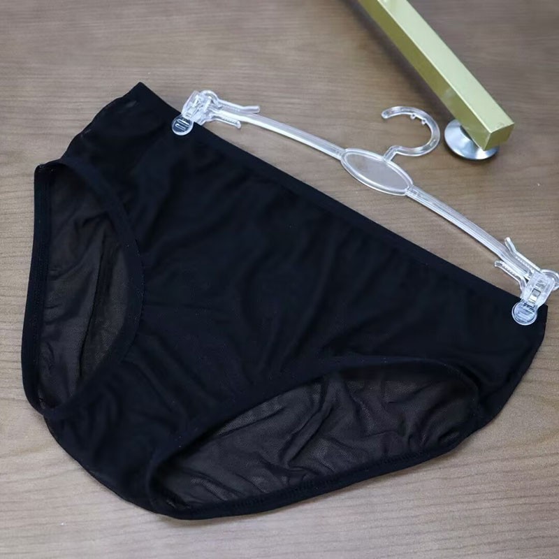 Sweet Womens Transparent Sheer Panties Briefs Mid Waist Sexy Knickers Underwear