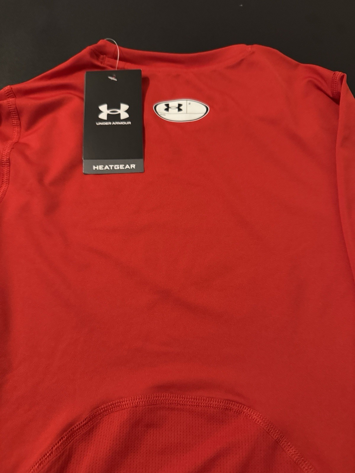 Under Armour HeatGear Compression Shirt Red Long Sleeve Men’s XL NWT Free Ship