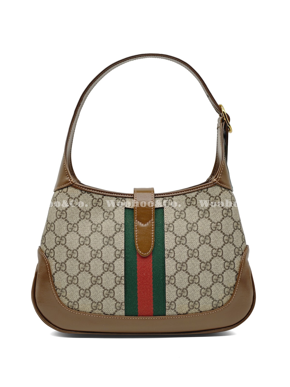 Gucci Jackie 1961 Half Moon Underarm Bag Canvas Bag Small Women’s 11×1.7×7.4 in