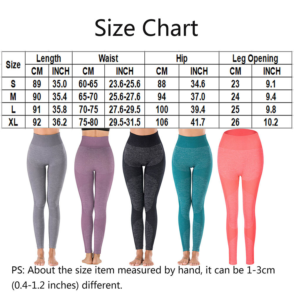 Womens High Waist Tummy Control Yoga Pants Leggings Sports Hip Lift Leg Bondage