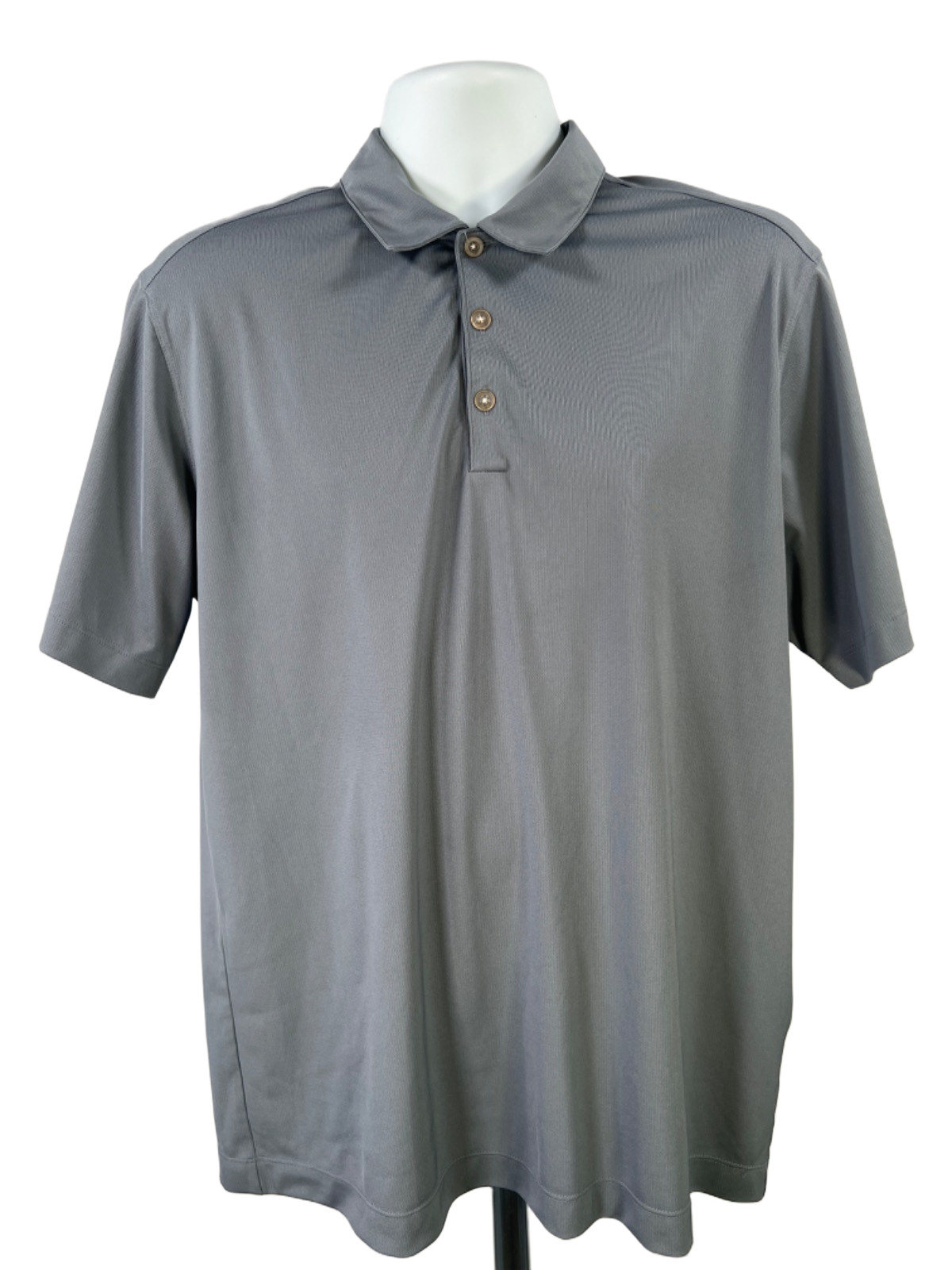 Nike Men’s Gray Dri-Fit Short Sleeve Golf Polo Shirt – L