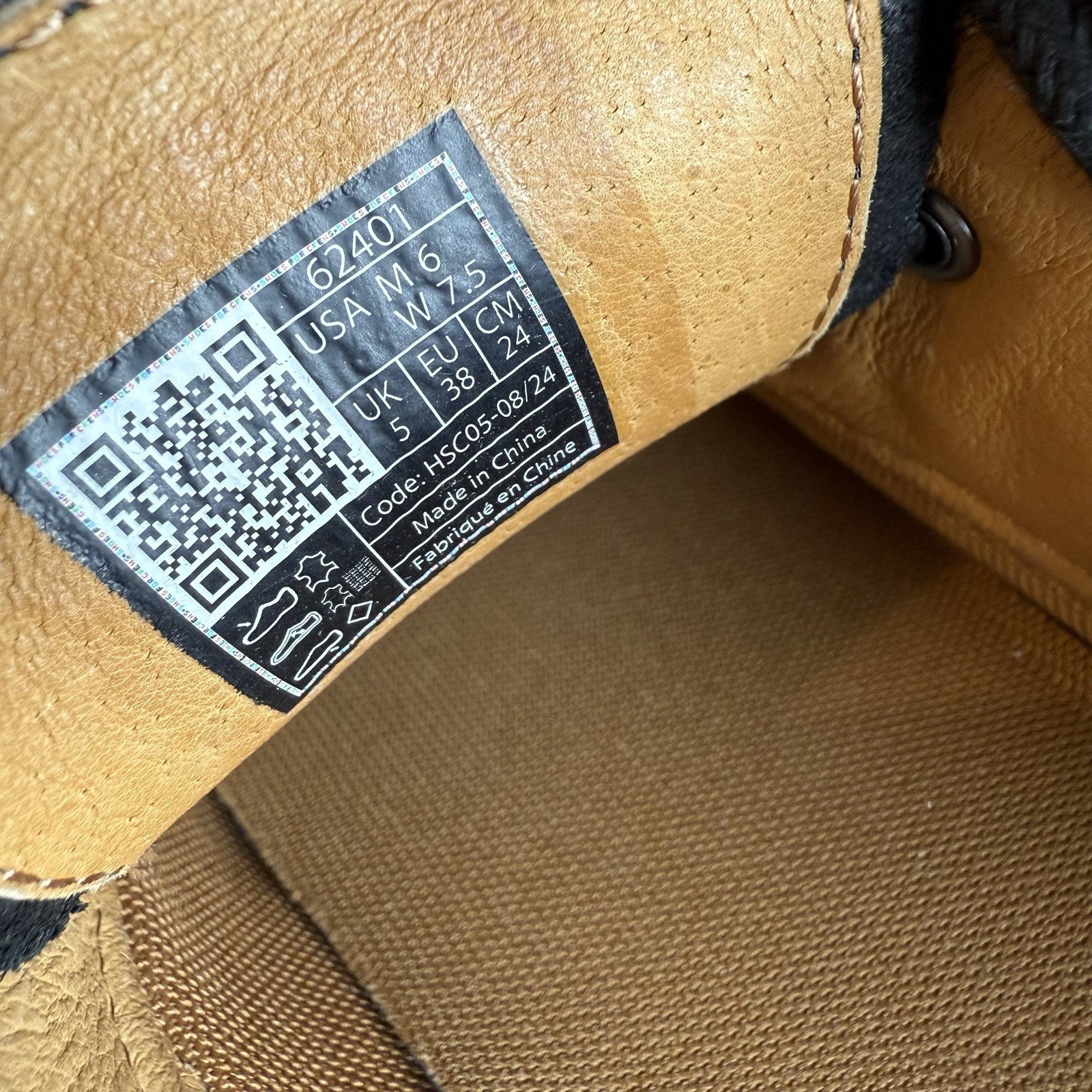 Shoes For Crews MOZO Minetta Oxford Gum Sole Leather Size 6M 7.5W Lace Up