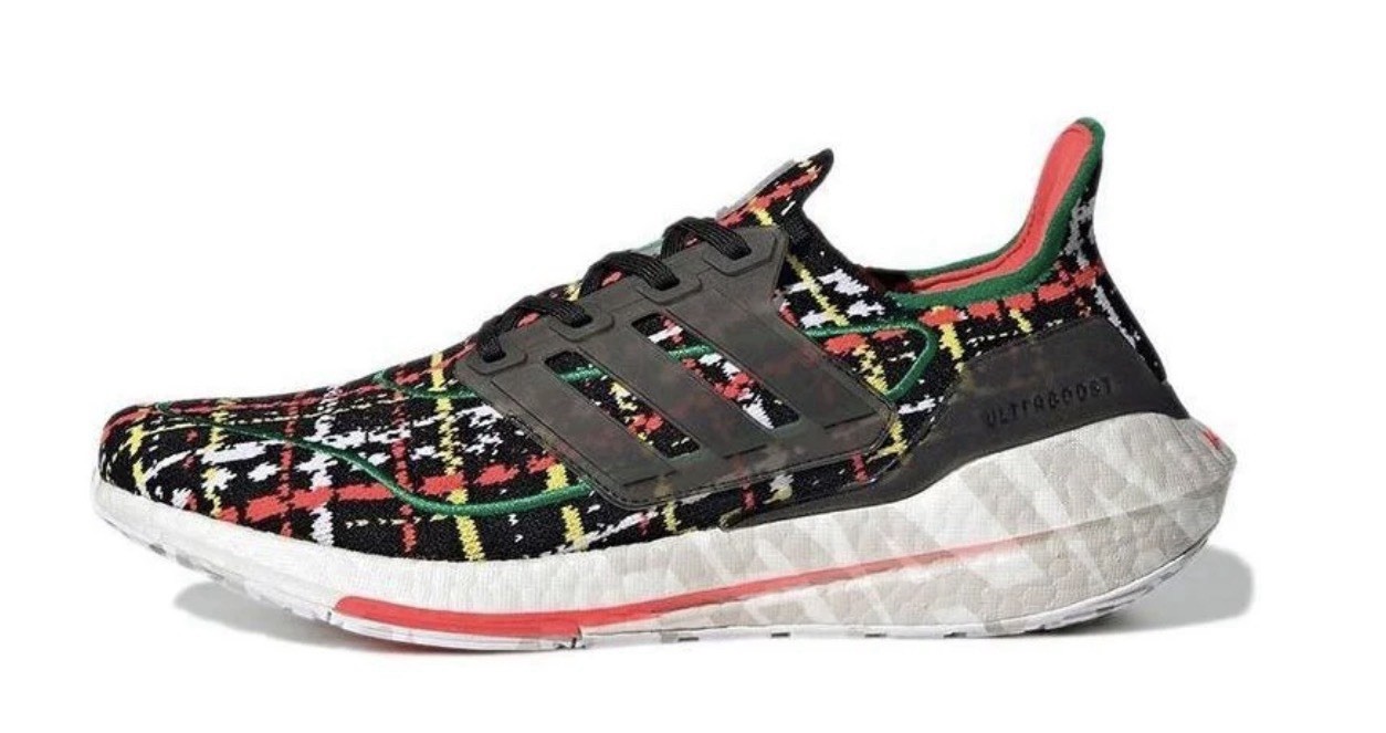 Size 8.5 – Palace x adidas UltraBoost 21 Black Multicolor Skating Sneakers