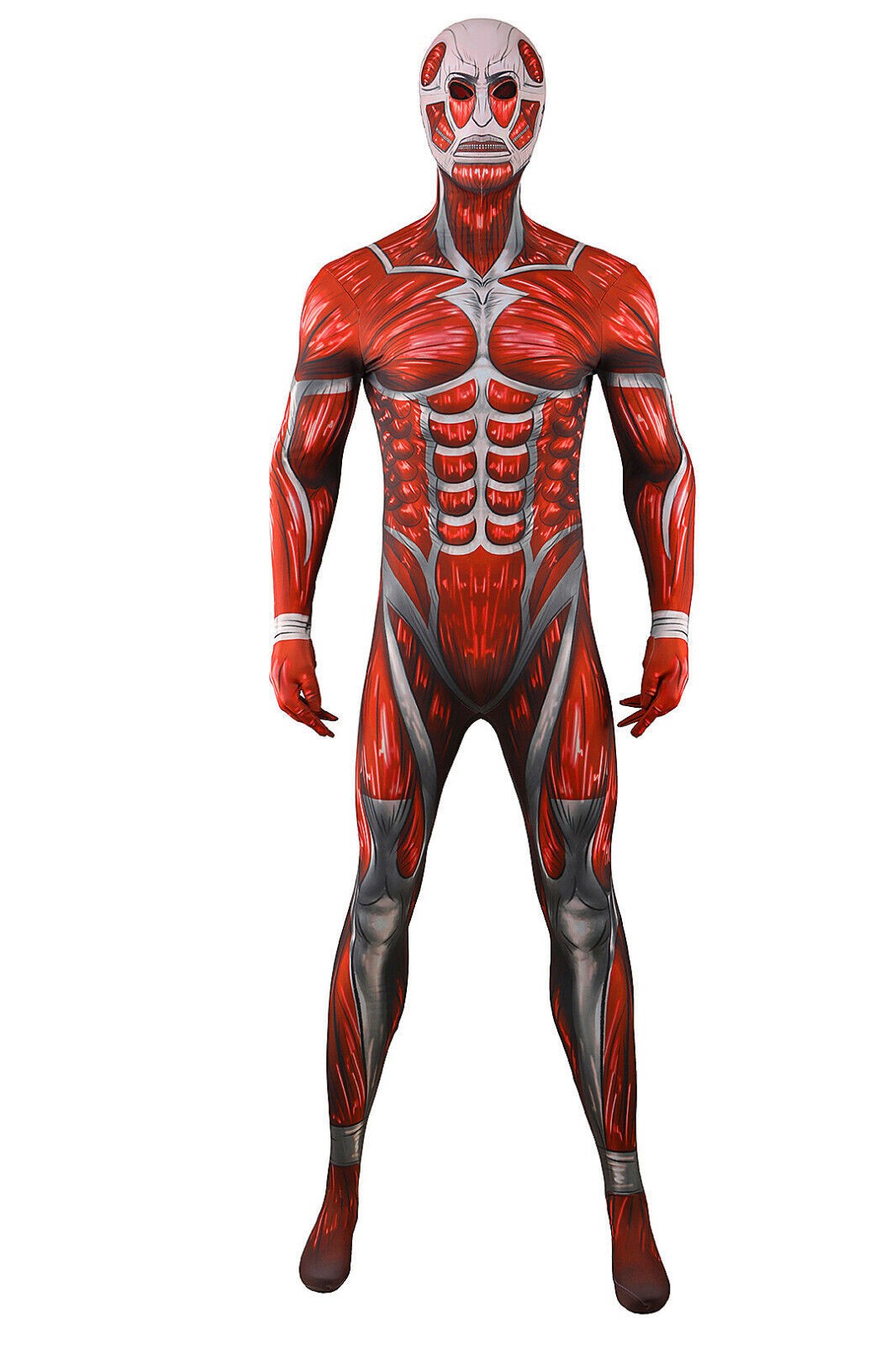 The Muscle Jumpsuit Colossal Titan Superhero Bodysuit Costume Cosplay Halloween