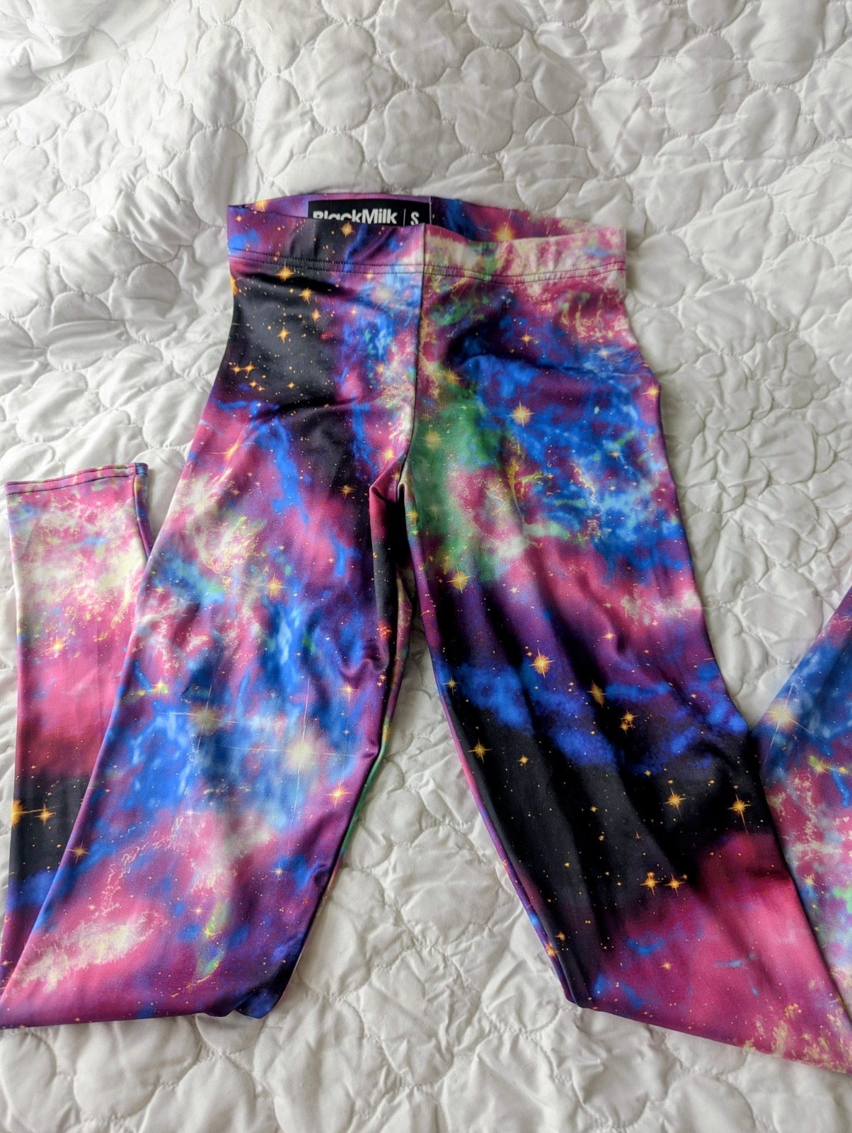 BlackMilk Pink Blue Galaxy 🌌 Leggings Size S Small NWT VERY RARE
