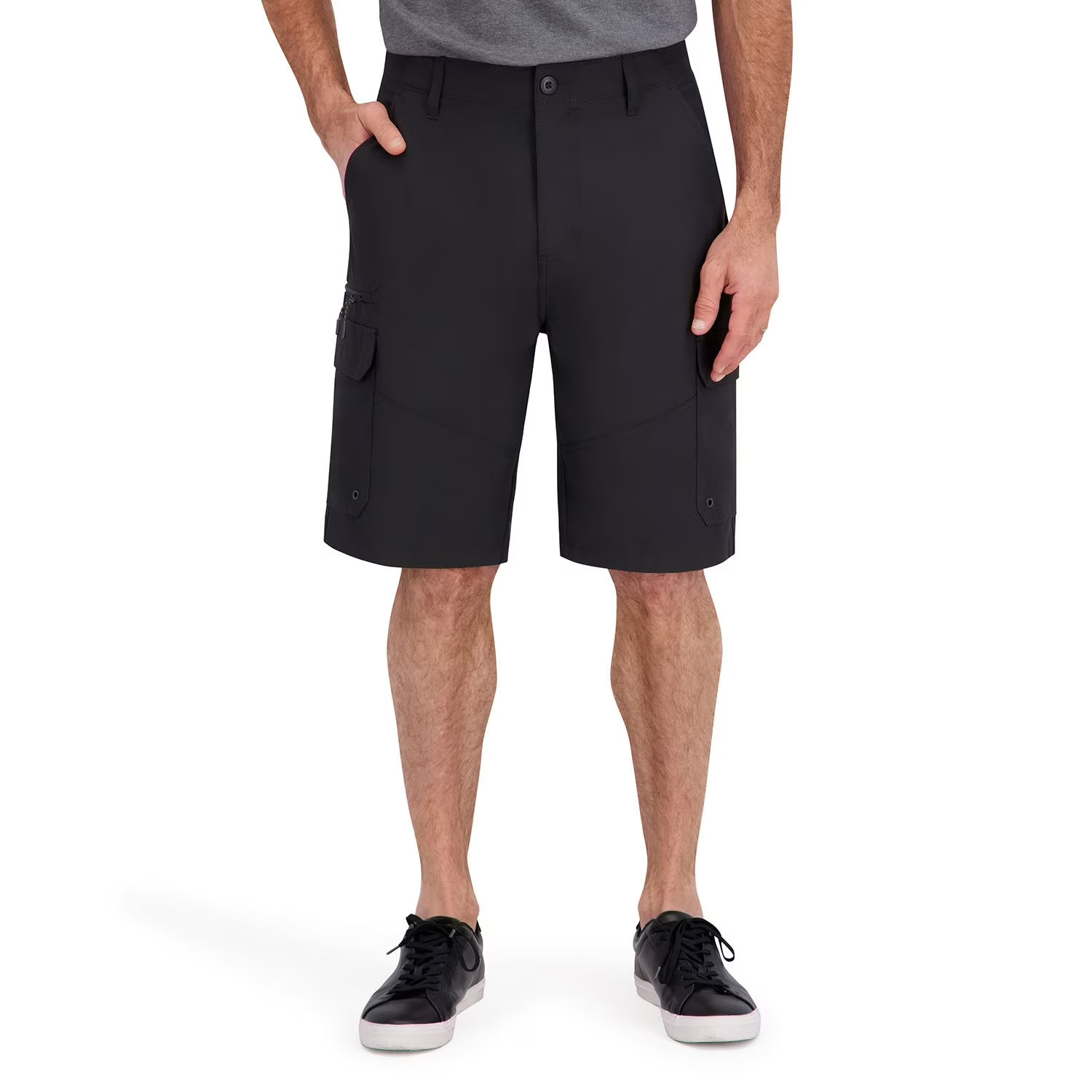 Iron Co. Men’s Stretch Hybrid Cargo Shorts Size 32 Black