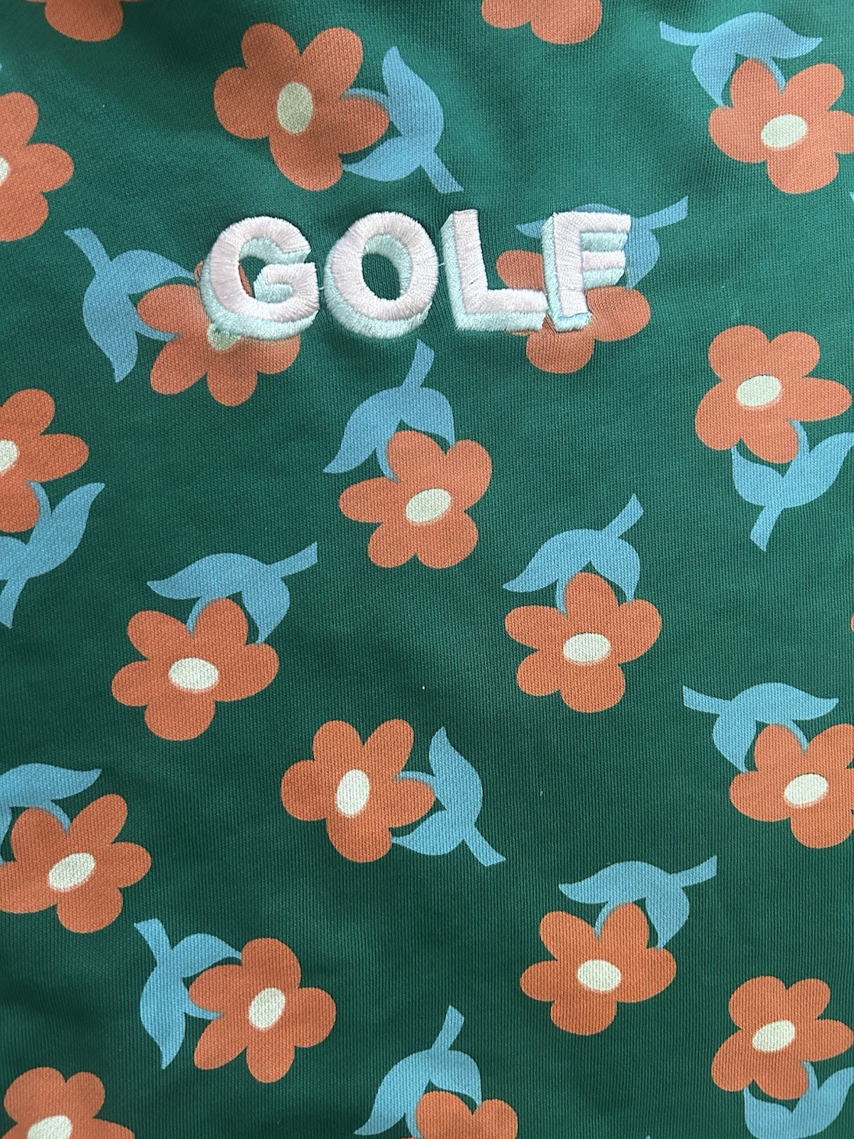 GOLF WANG FW 17 Green/Orange Find Some Time Crewneck Mens Large (READ DESC)