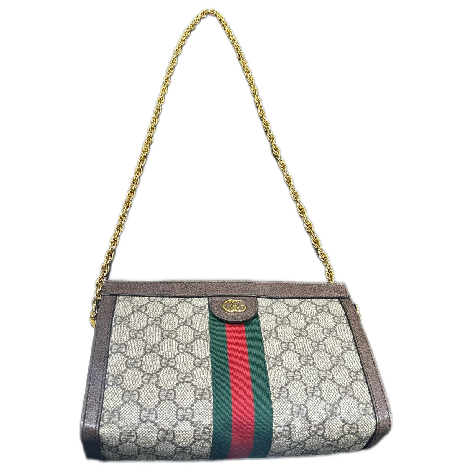 GUCCI Ophidia GG Small Chain Shoulder Bag Beige 503877 GG Supreme Canvas