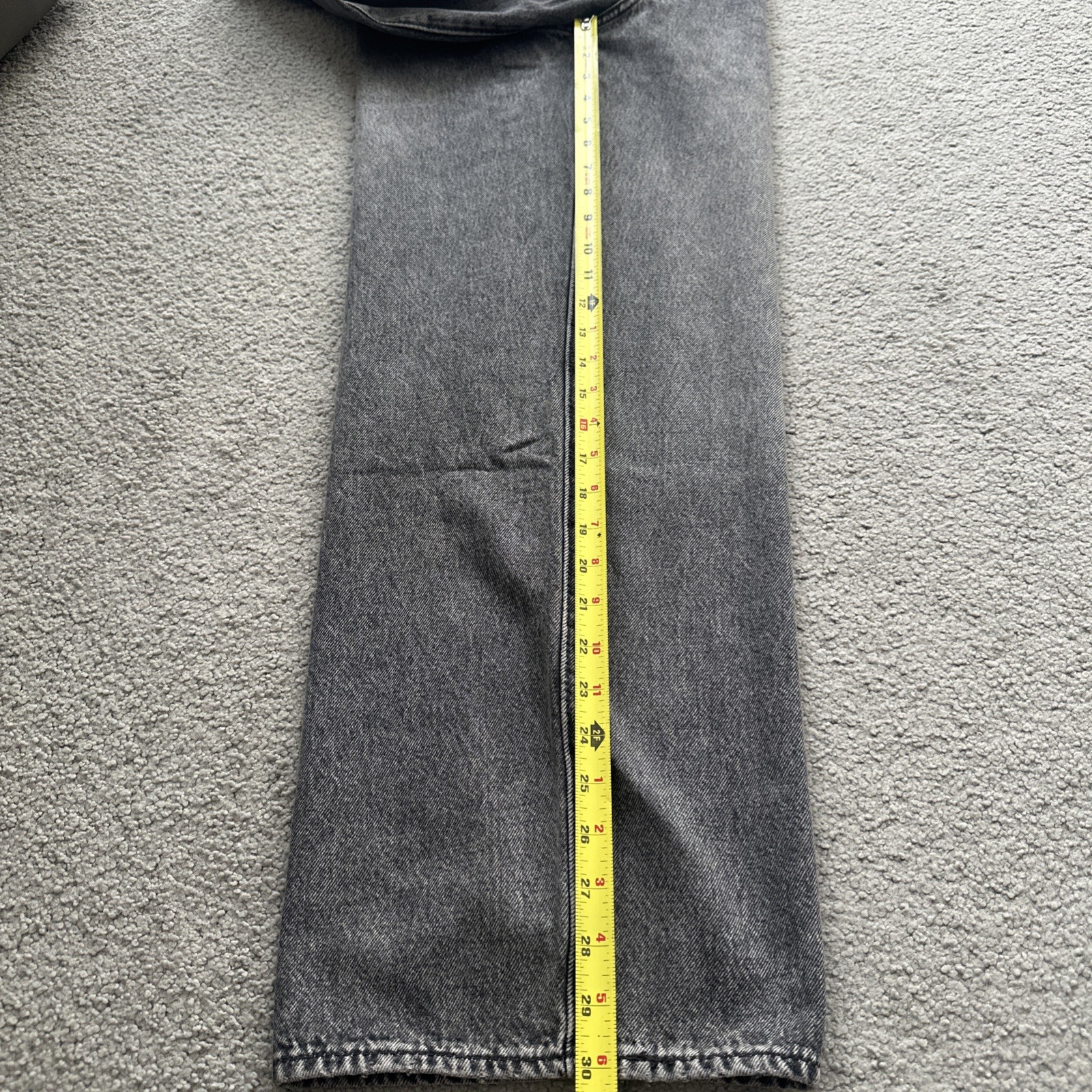 Levi ‘s Premium Men’s 578 Baggy Throughout Denim Jeans Sz. 34Wx30 Gray New