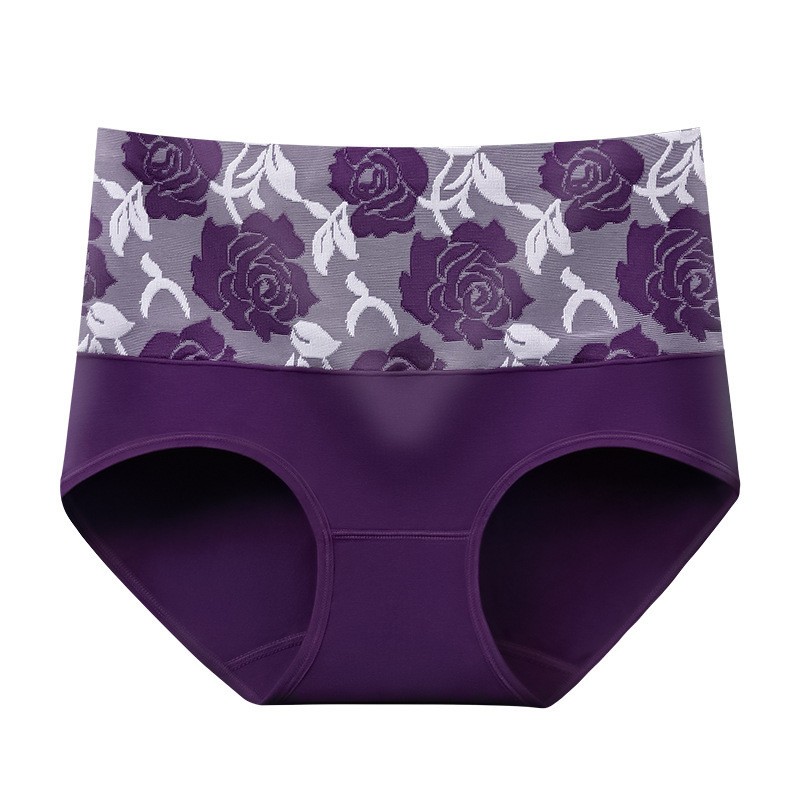 3 Pack Women’s High Waist Cotton Panties Tummy Control Shaping Comfort Underwear