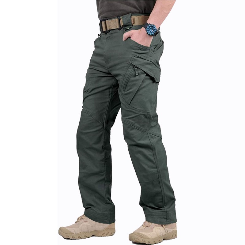 Men’s Tactical Cargo Pants Straight Fit Combat Work Trousers for Outdoor Hiking