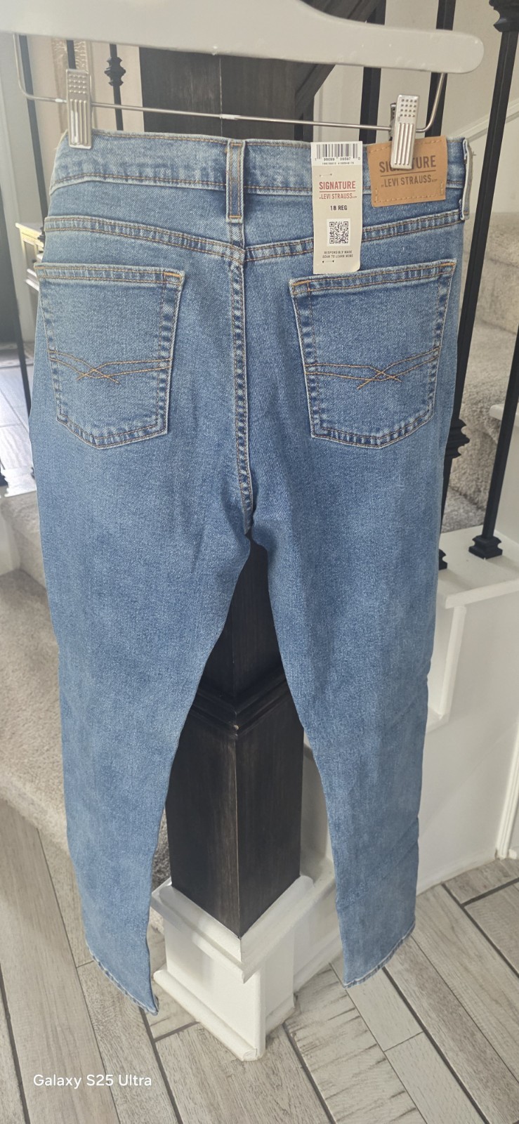 Signature by Levi Strauss & Co. Taper Blue Jeans 18 REG Price For Two Pairs