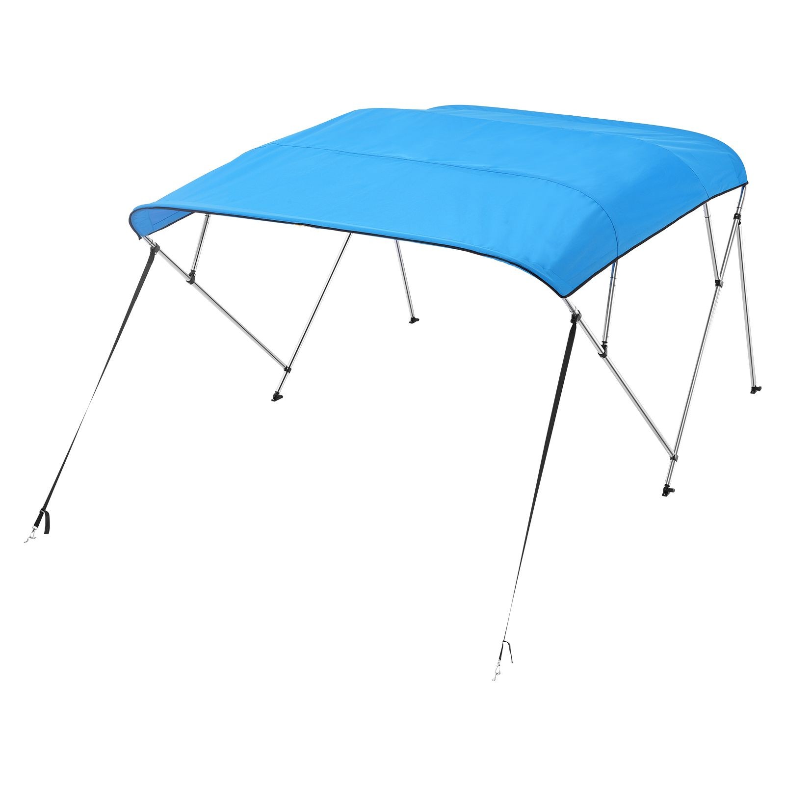 4 Bow Boat Bimini Top, 600D Polyester, Aluminum Frame, Waterproof Sun Shade