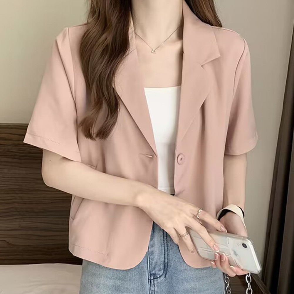 Elevate Your Style with Korean Style Summer Blazers for Women Single Breasted