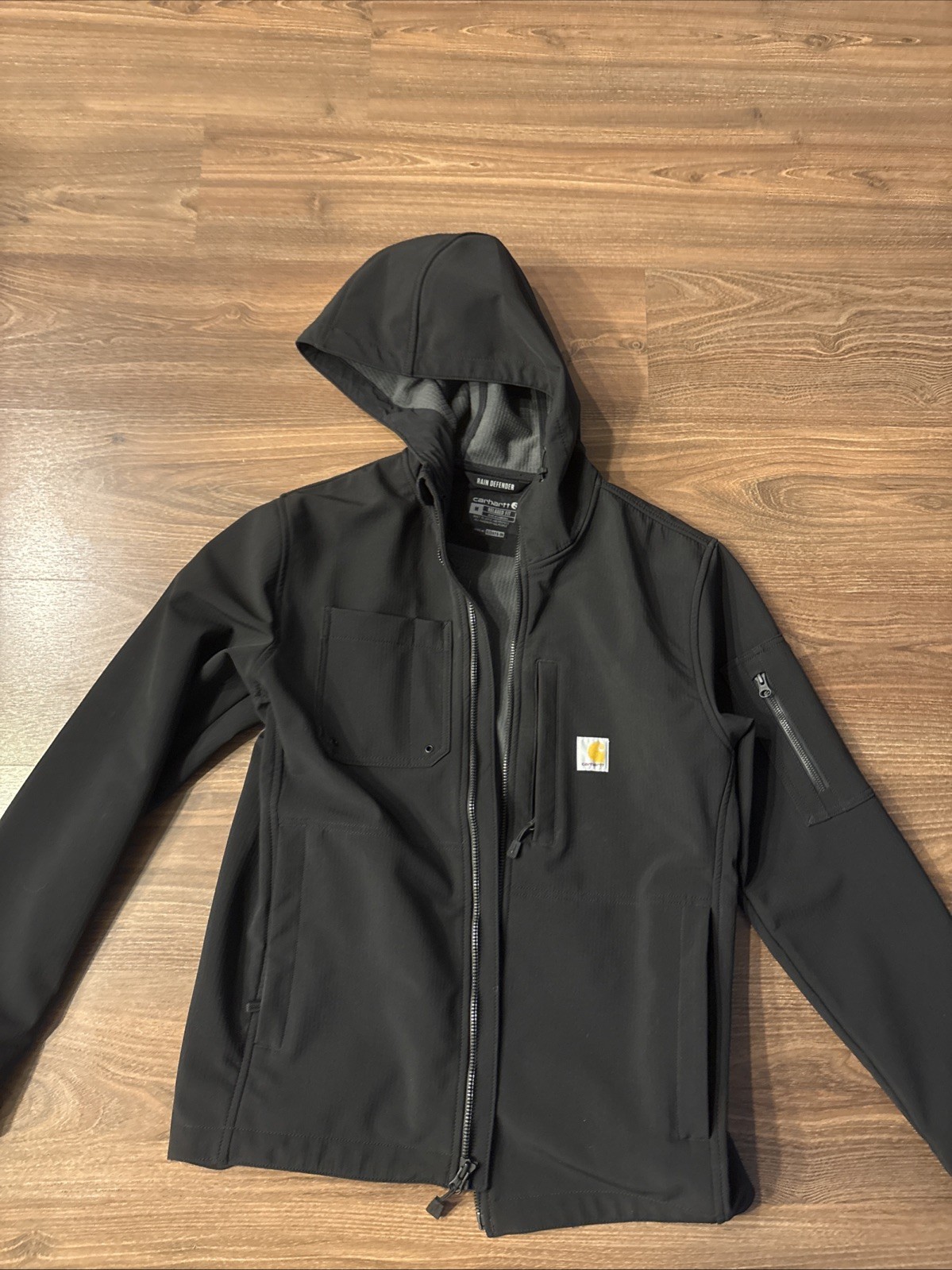 Carhartt Men’s Rain Defender Jacket Relaxed Fit, Size M, Zip-Up
