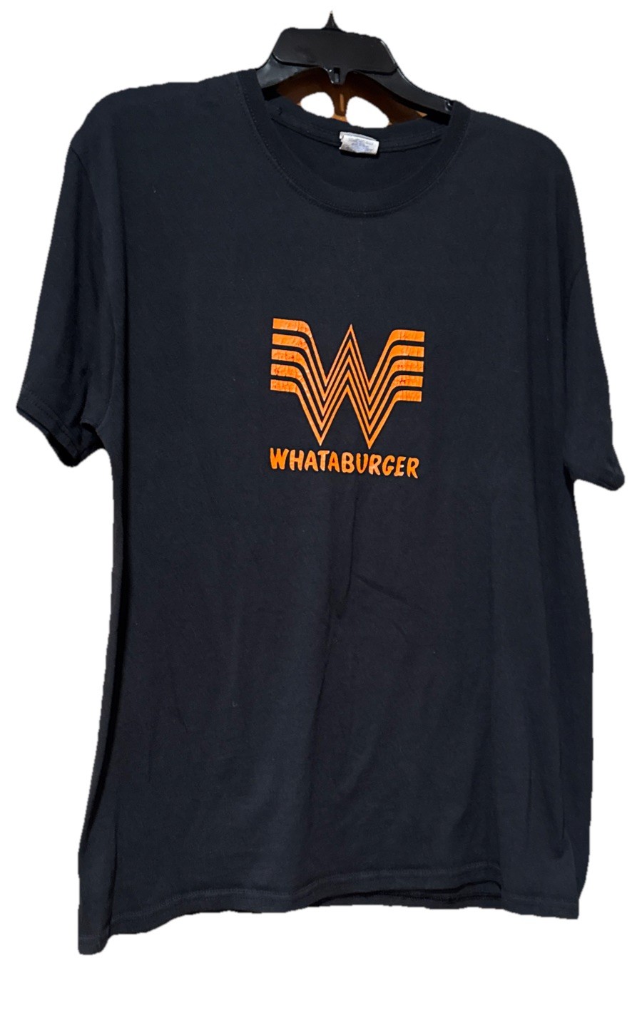 Whataburger T Shirt Large Adult Short Sleeve Cotton/polyester