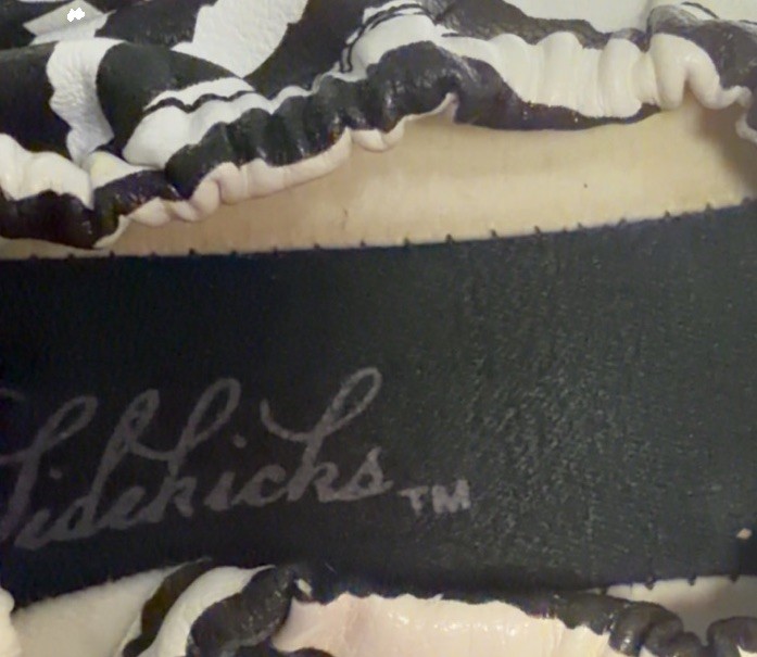 Sidekicks Zebra Print Foldable Ballet Flats Faux Suede Black/White Women’s 10