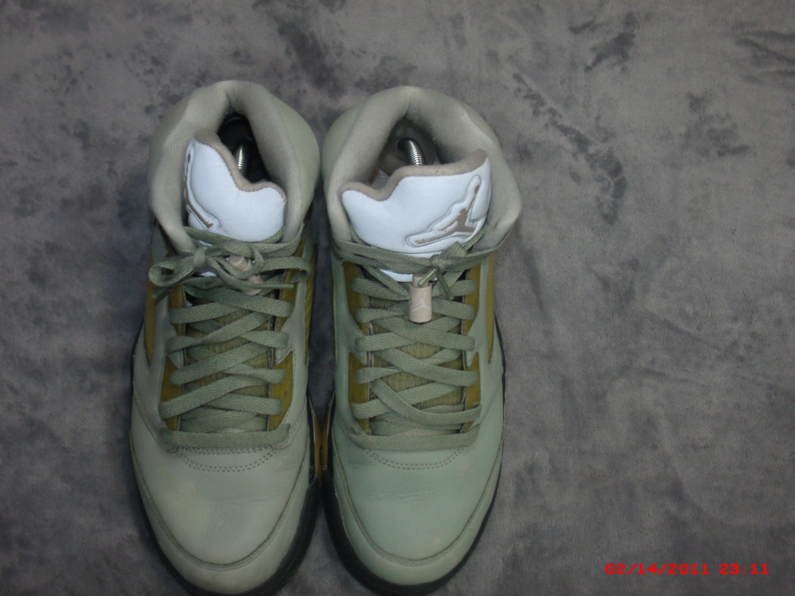 Air Jordan Men Retro 5 Mid High Basketball Green Gum Shoes DC7501-300 SZ-8.5