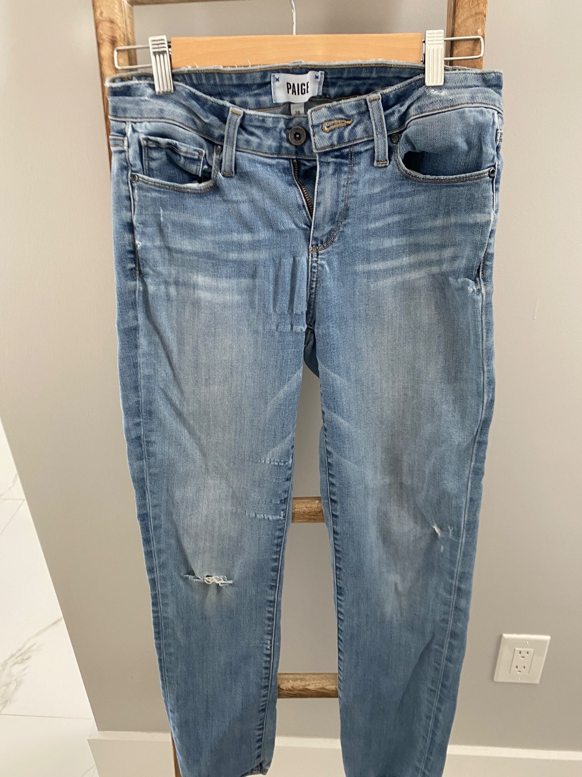 paige womens denim jeans ankle size 28, fair condition, straight leg